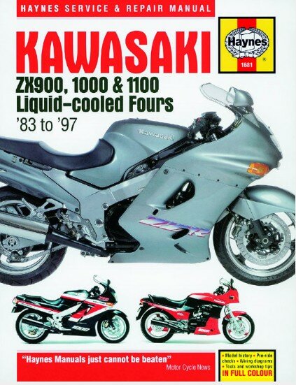руководство по эксплуатации: Kawasaki ZX900, 100 & 1100 Liquid-cooled Fours '83 to '97 руководство по эксплуатации: Kawasaki ZX900, 100 & 1100 Liquid-cooled Fours '83 to '97