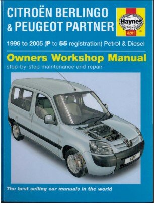 Руководство по ремонту CITROEN BERLINGO , PEUGEOT PARTNER бензин / дизель 1996-2005 годы выпуска
